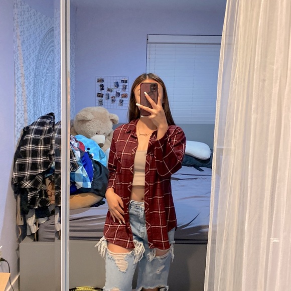 Eden & Olivia Tops - Plaid Flannel